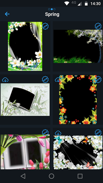 Spring Photo Frames - Image screenshot of android app