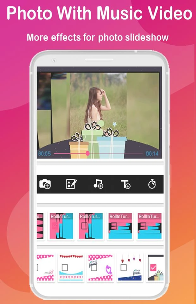 Maker Video with Music Photos - Image screenshot of android app