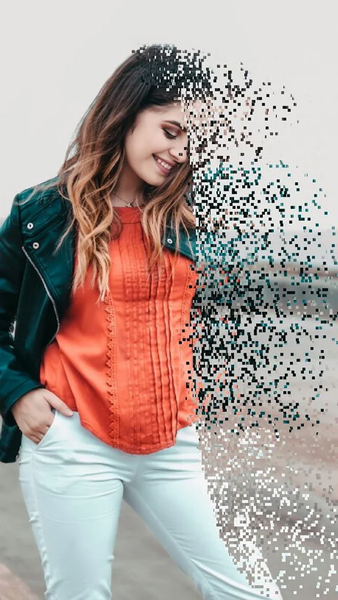 Pixel dispersion effect-Editor - Image screenshot of android app