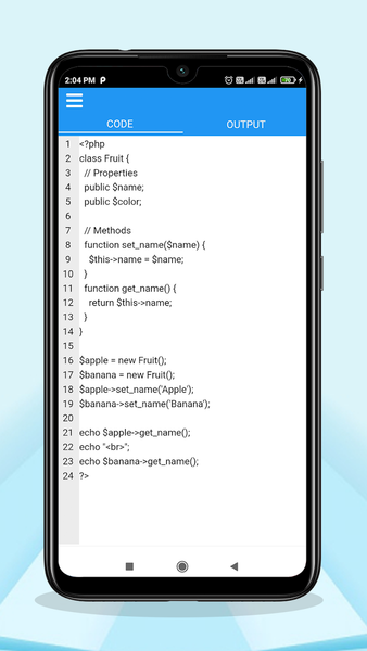 PHP Editor - compiler & run - عکس برنامه موبایلی اندروید