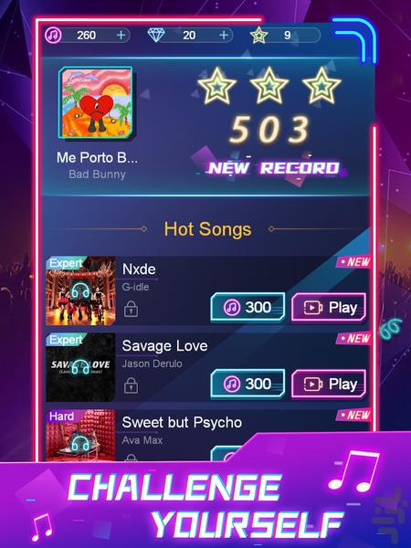 کاشی های موزیکال - مجیک تایل ایرانی - Gameplay image of android game