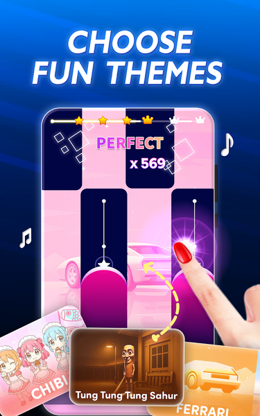 Magic Cat Piano: Music Tiles - عکس بازی موبایلی اندروید