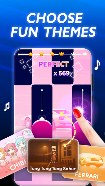 Magic Cat Piano: Music Tiles - عکس بازی موبایلی اندروید