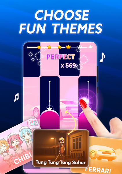 Magic Cat Piano: Music Tiles - عکس بازی موبایلی اندروید