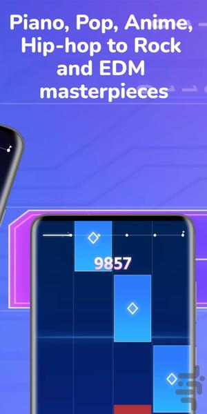 Dancing piano tiles ۲ : magic piano - عکس بازی موبایلی اندروید