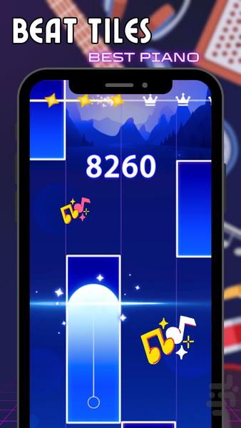 Piano Star-Tiles - پیانوی پیشرفته🎶 - عکس بازی موبایلی اندروید