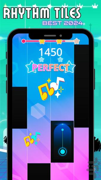Piano Star-Tiles - پیانوی پیشرفته🎶 - Gameplay image of android game