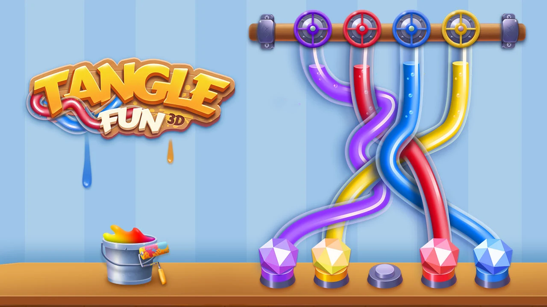 Tangle Fun 3D- Untie all knots - عکس بازی موبایلی اندروید