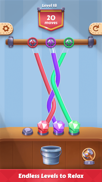 Tangle Fun 3D- Untie all knots - عکس بازی موبایلی اندروید