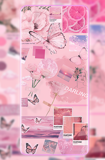 Pink Aesthetic Wallpaper - Image screenshot of android app