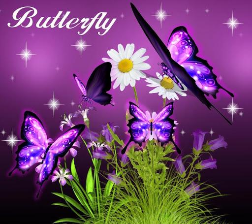 3D Neon Butterfly Theme - عکس برنامه موبایلی اندروید