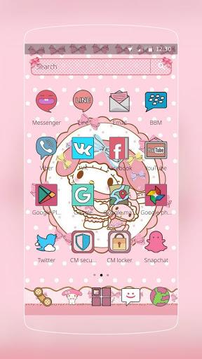 Pink Cartoon Cute Kitty - Image screenshot of android app