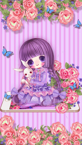 Purple kawaii wallpaper APK for Android Download