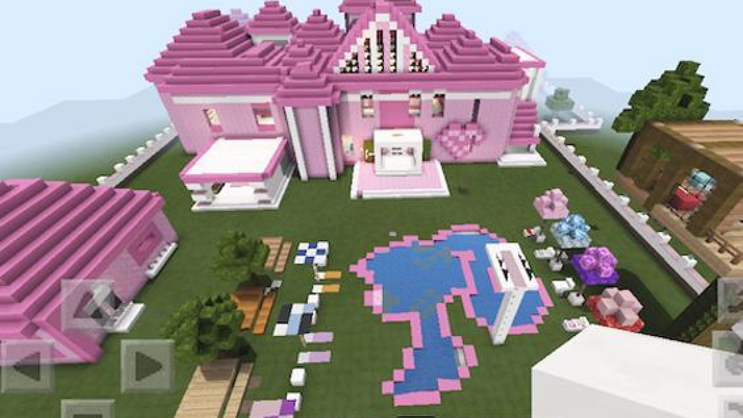 Pink houses for minecraft - عکس برنامه موبایلی اندروید