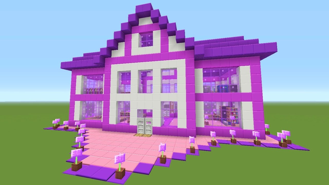 Pink houses for minecraft - عکس برنامه موبایلی اندروید