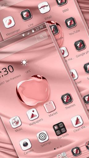 Pink Apple Crystal Theme - عکس برنامه موبایلی اندروید