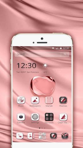 Pink Apple Crystal Theme - عکس برنامه موبایلی اندروید