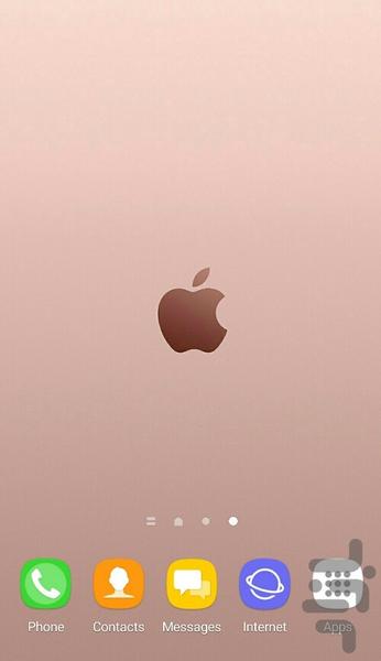 pink apple theme - Image screenshot of android app