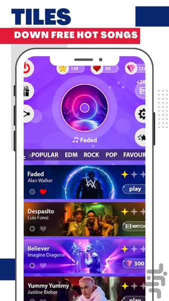 پیانوی جادویی 2024 - Magic Tiles - Gameplay image of android game