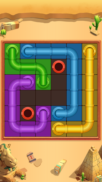 Pipe Line Puzzle - Water Game - عکس بازی موبایلی اندروید