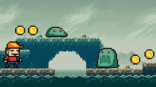Super adventure retro games - Gameplay image of android game