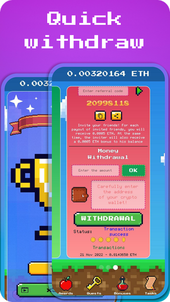 Ethereum Game - عکس برنامه موبایلی اندروید