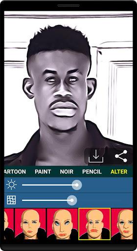 caricature maker - face app - Image screenshot of android app