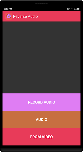 Reverse Audio - عکس برنامه موبایلی اندروید
