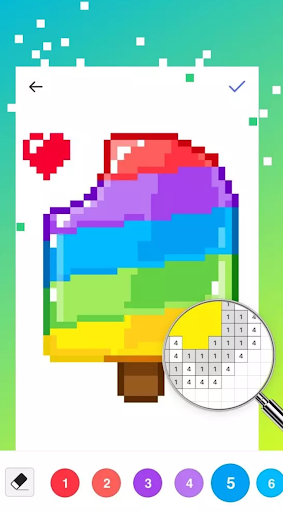 Unicorn Art Pixel - Color By Number - عکس برنامه موبایلی اندروید
