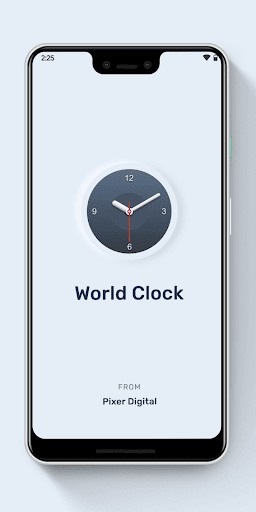 World Clock - عکس برنامه موبایلی اندروید
