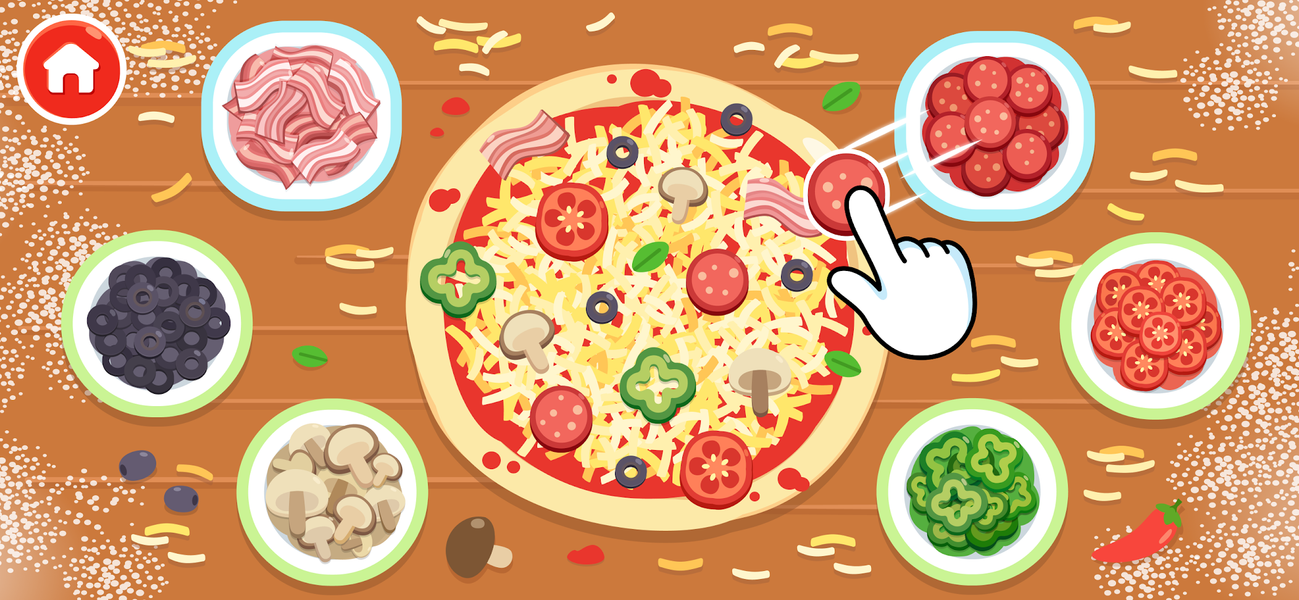 Pizza Cooking Games for Kids - عکس بازی موبایلی اندروید