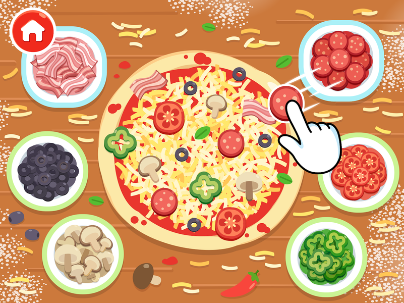 Pizza Cooking Games for Kids - Gameplay image of android game
