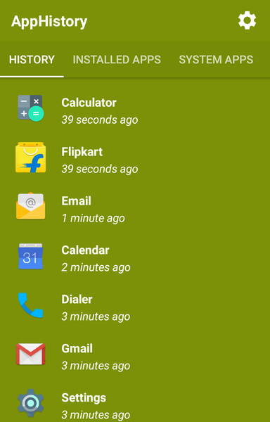 AppHistory - Image screenshot of android app