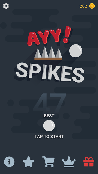 Ayy SPIKES - Gameplay image of android game