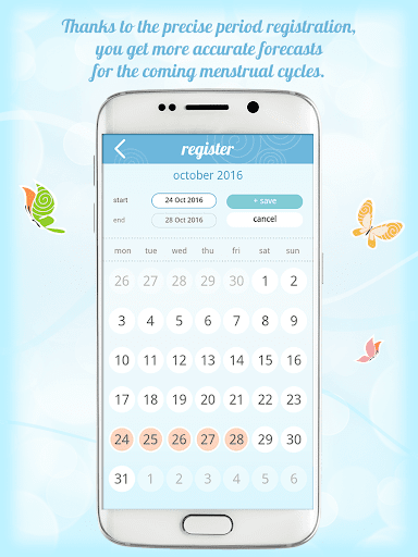 Bella Period Calendar - عکس برنامه موبایلی اندروید