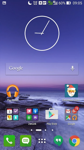 Marshmallow Analog Clock 6.0 - Image screenshot of android app