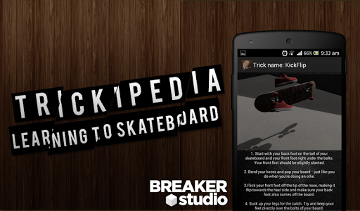 Trickipedia Skateboard - Image screenshot of android app