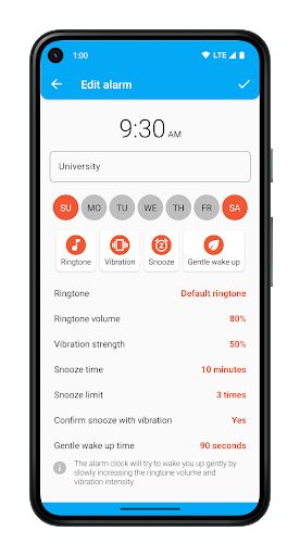Alarm Clock Widget - عکس برنامه موبایلی اندروید
