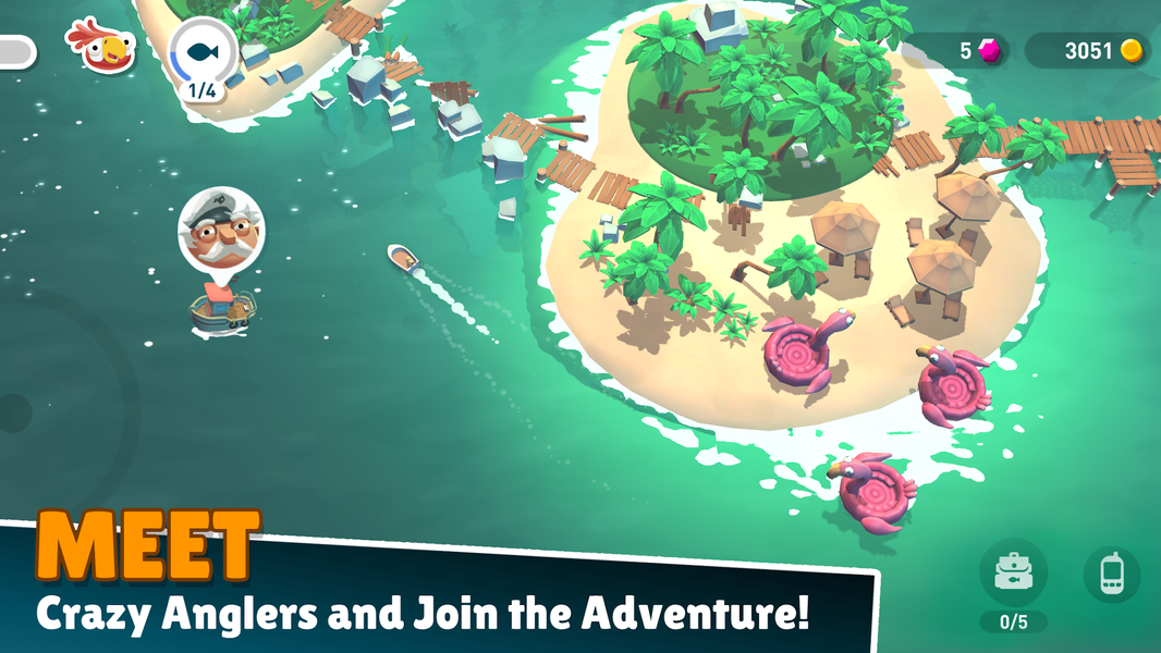 Creatures of the Deep: Fishing - Gameplay image of android game