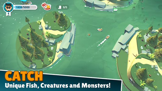 Creatures of the Deep: Fishing - Gameplay image of android game
