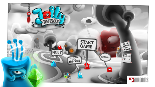 Jelly Defense Lite - Gameplay image of android game
