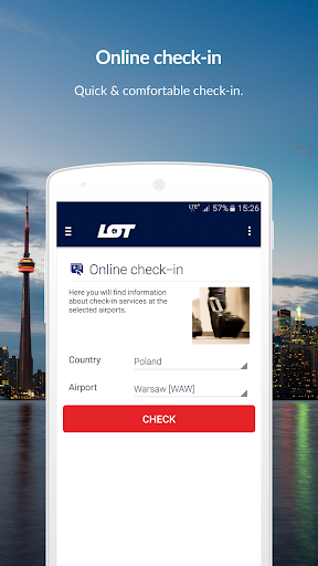 LOT Polish Airlines - Image screenshot of android app