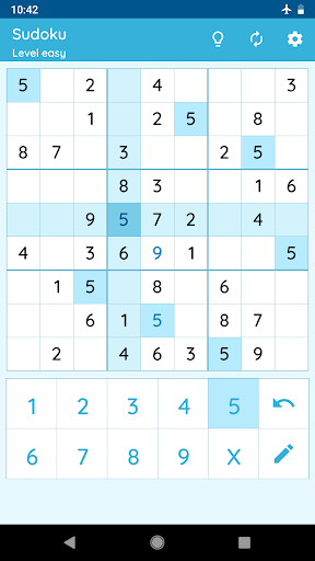 Sudoku - Gameplay image of android game