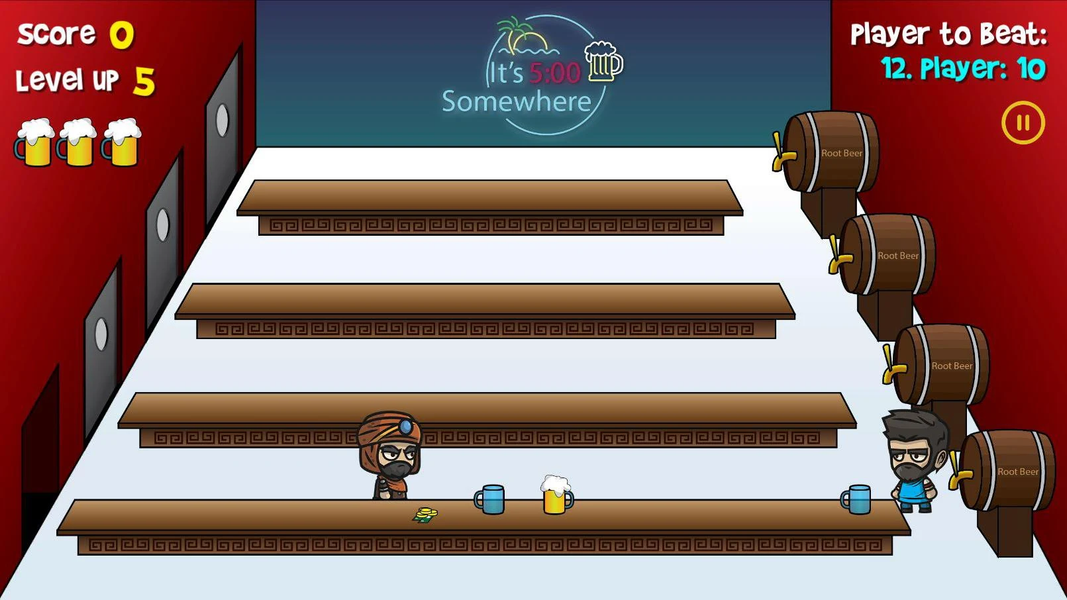 Root Beer Tapper - عکس بازی موبایلی اندروید