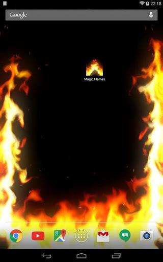 Magic Flames Free - fire live wallpaper simulation - عکس برنامه موبایلی اندروید