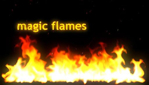 Magic Flames Free - fire live wallpaper simulation - Image screenshot of android app