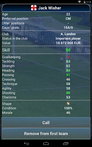 True Football National Manager - Gameplay image of android game