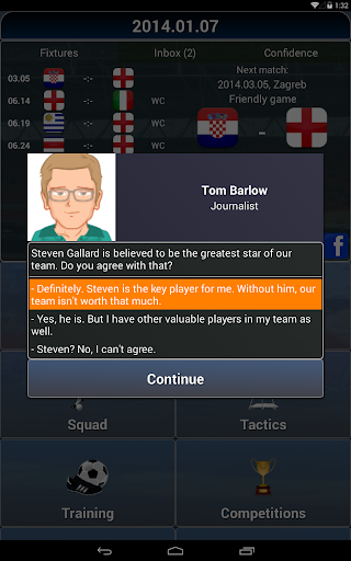 True Football National Manager - Gameplay image of android game