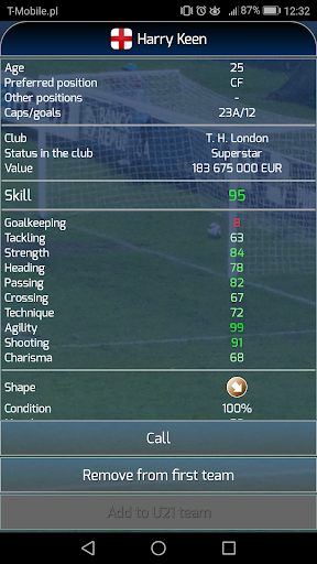 True Football National Manager - Gameplay image of android game