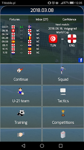 True Football National Manager - Gameplay image of android game